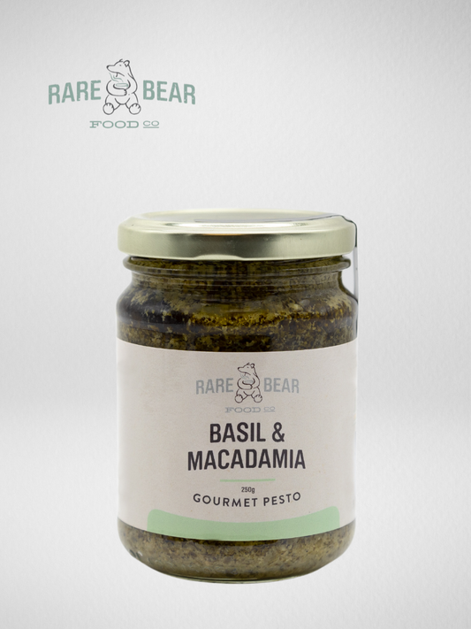 Rare Bear Basil & Macadamia Pesto 250g