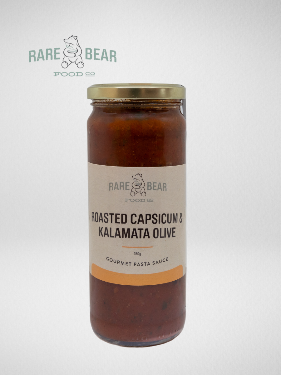 Rare Bear Roasted Capsicum and Kalamata Sauce 450g