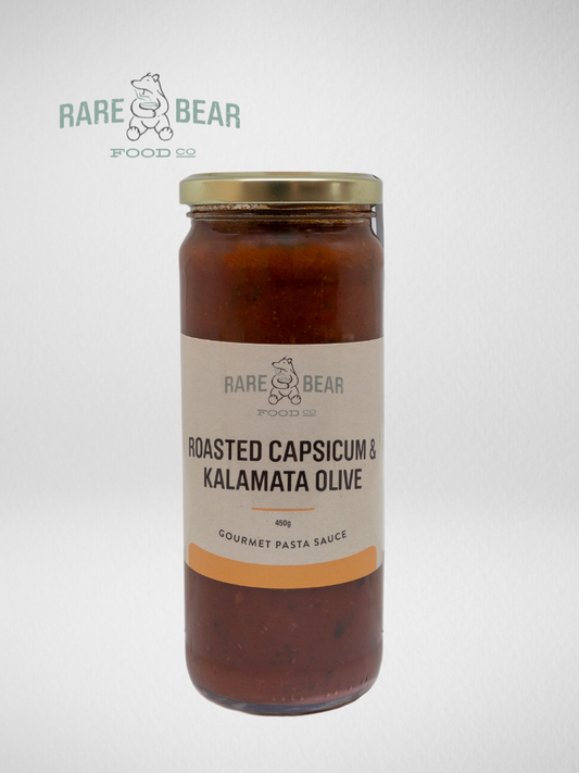 Rare Bear Roasted Capsicum and Kalamata Sauce 450g