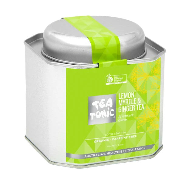 Tea Tonic Lemon Myrtle & Ginger Loose Leaf Tea Caddy