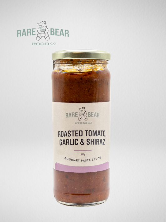 Rare Bear Tomato Garlic Shiraz Pasta Sauce 450g