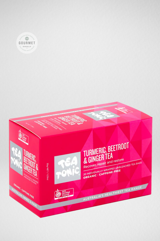 Tea Tonic Turmeric, Beetroot & Ginger Tea - 20 Teabags Box