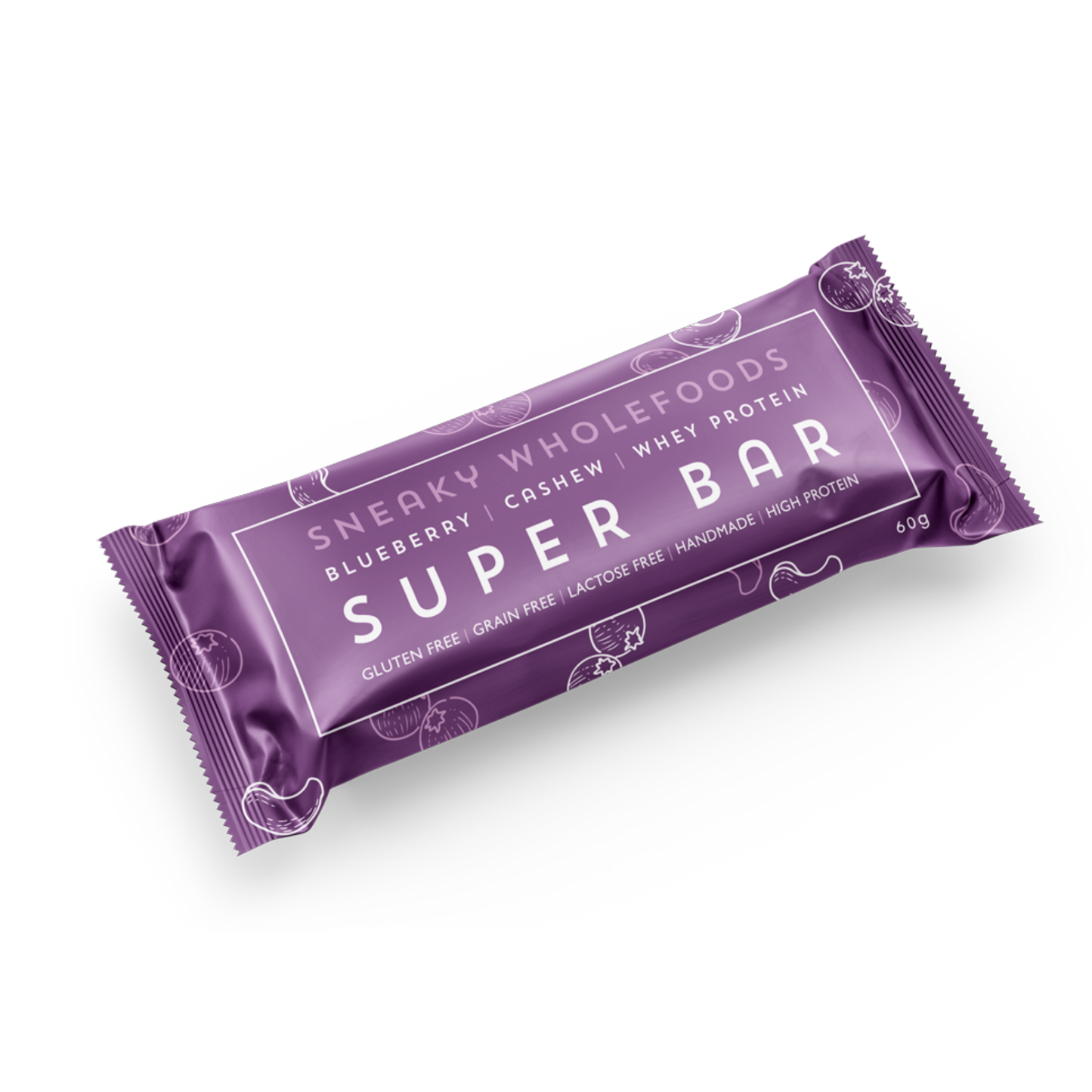 Sneaky Wholefoods Blueberry Cashew Super Bar 60g